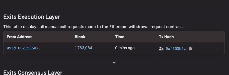 Screenshot of the EL exit completion summary on the DV Launchpad.