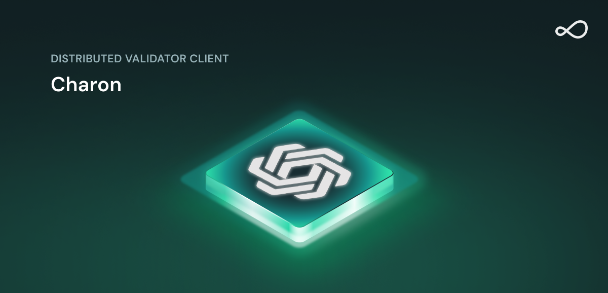 Diagram highlighting Charon, the distributed validator client, in the validator stack.
